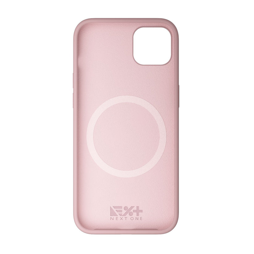 Husa de protectie NEXT ONE cu MagSafe pentru iPhone 14, Silicon, Roz - iSTYLE RO