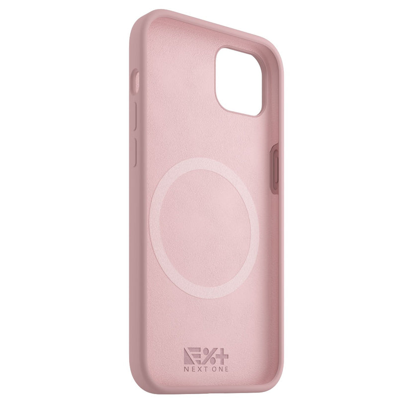 Husa de protectie NEXT ONE cu MagSafe pentru iPhone 14 Plus, Silicon, Roz - iSTYLE RO