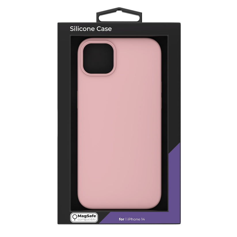 Husa de protectie NEXT ONE cu MagSafe pentru iPhone 14 Plus, Silicon, Roz - iSTYLE RO