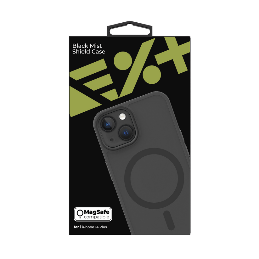 Husa de protectie NEXT ONE Mist Shield cu MagSafe pentru iPhone 14 Plus, Negru - iSTYLE RO