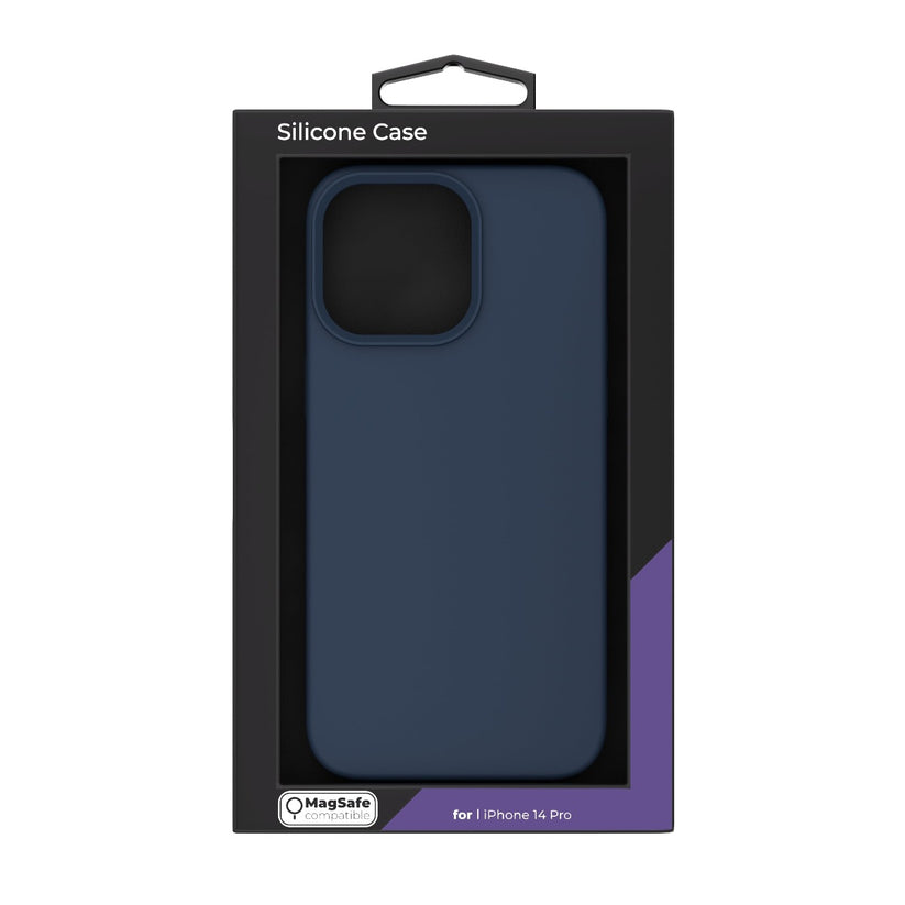 Husa de protectie NEXT ONE cu MagSafe pentru iPhone 14 Pro, Silicon, Albastru - iSTYLE RO