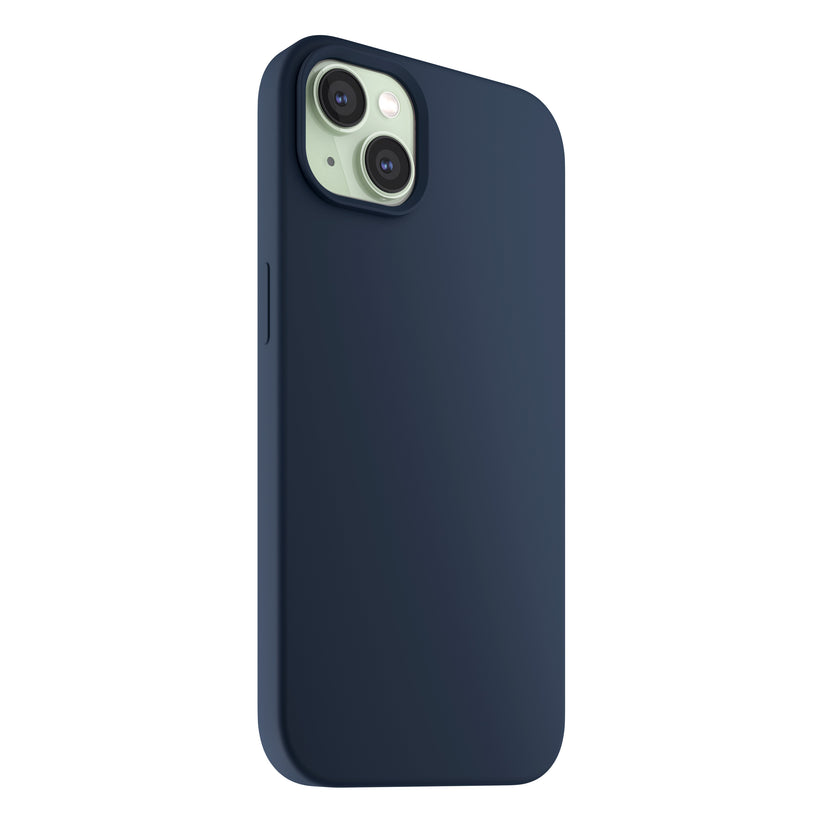 Husa de protectie NEXT ONE cu MagSafe pentru iPhone 15, Silicon, Albastru - iSTYLE RO