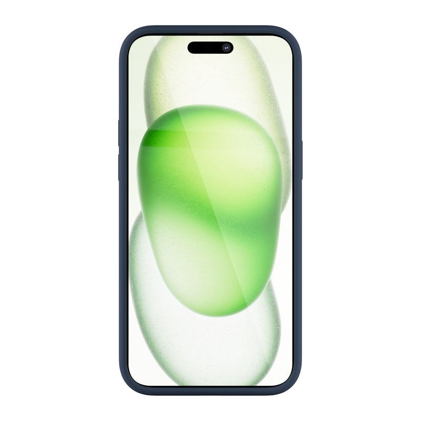 Husa de protectie NEXT ONE cu MagSafe pentru iPhone 15, Silicon, Albastru - iSTYLE RO