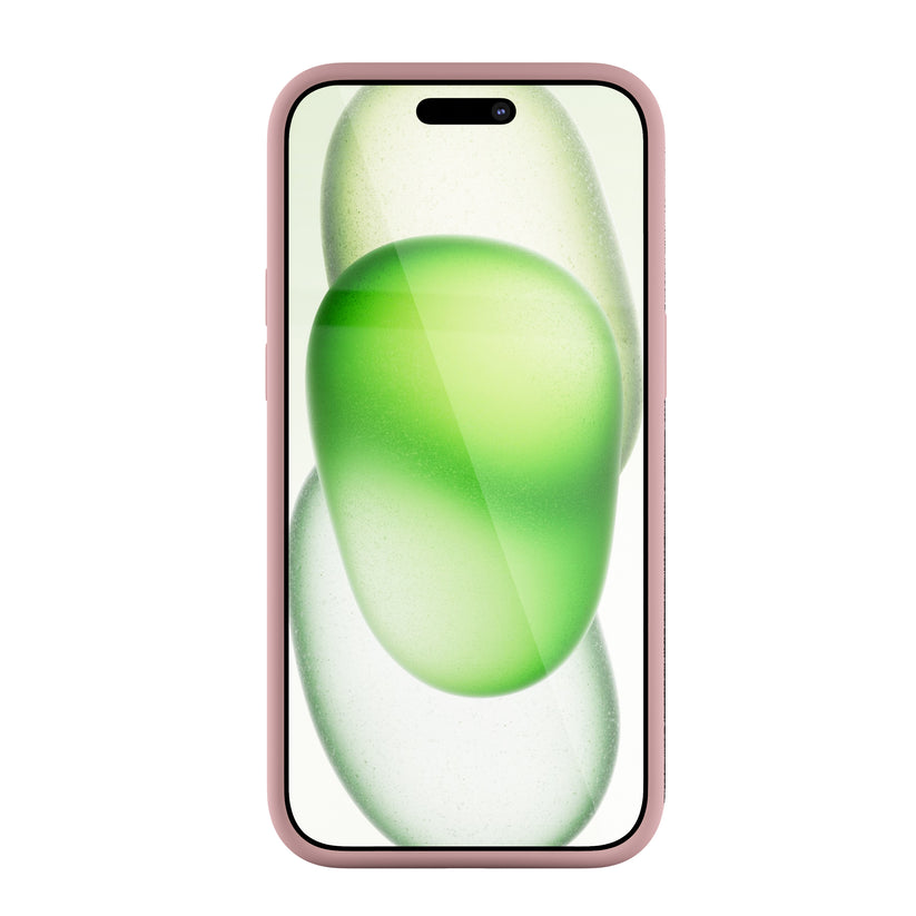 Husa de protectie NEXT ONE cu MagSafe pentru iPhone 15, Silicon, Roz - iSTYLE RO