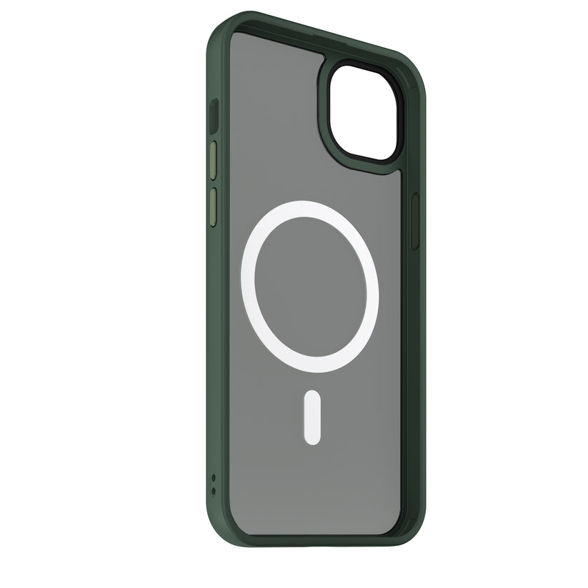 Husa de protectie NEXT ONE Mist Shield cu MagSafe pentru iPhone 15, Verde - iSTYLE RO