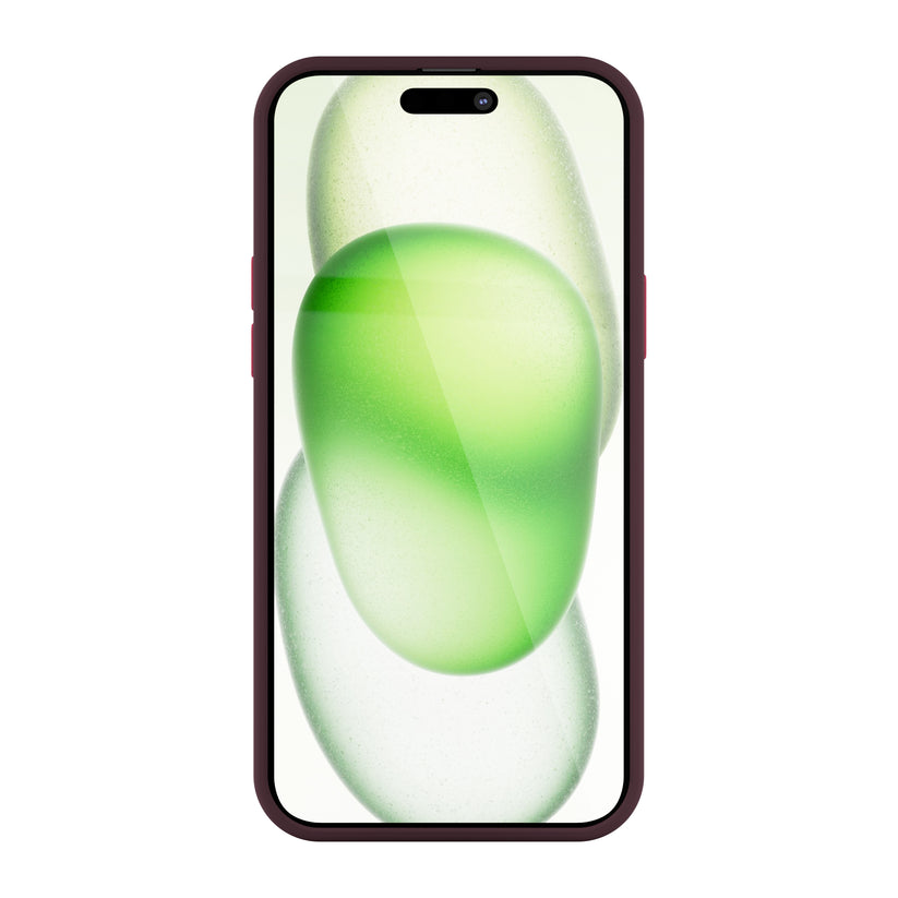 Husa de protectie NEXT ONE Mist Shield cu MagSafe pentru iPhone 15 Plus, Roșu Vișiniu - iSTYLE RO