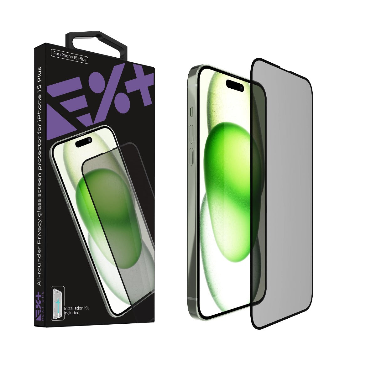 Folie de protectie din sticla privata NEXT ONE pentru iPhone 15 Plus - iSTYLE RO