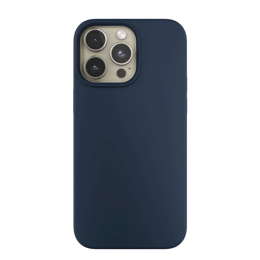 Husa de protectie NEXT ONE cu MagSafe pentru iPhone 15 Pro, Silicon, Albastru - iSTYLE RO
