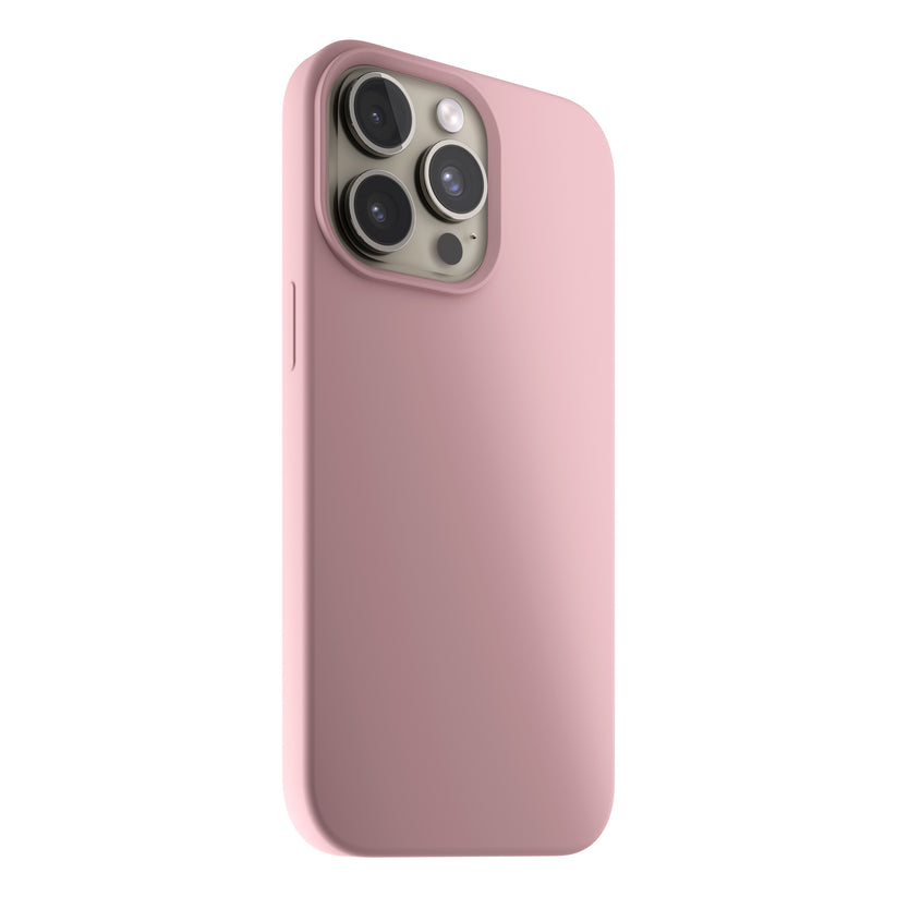 Husa de protectie NEXT ONE cu MagSafe pentru iPhone 15 Pro, Silicon, Roz - iSTYLE RO