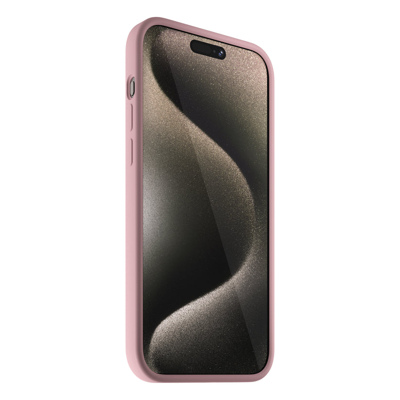Husa de protectie NEXT ONE cu MagSafe pentru iPhone 15 Pro, Silicon, Roz - iSTYLE RO