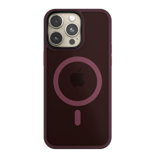 Husa de protectie NEXT ONE Mist Shield cu MagSafe pentru iPhone 15 Pro, Roșu Vișiniu - iSTYLE RO