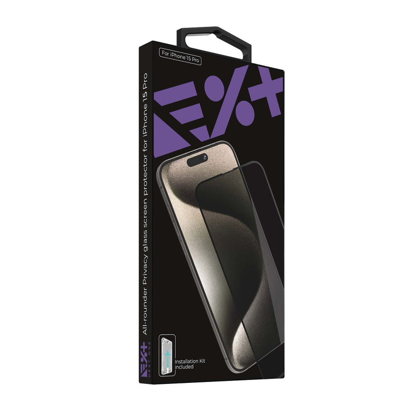 Folie de protectie din sticla privata NEXT ONE pentru iPhone 15 Pro - iSTYLE RO