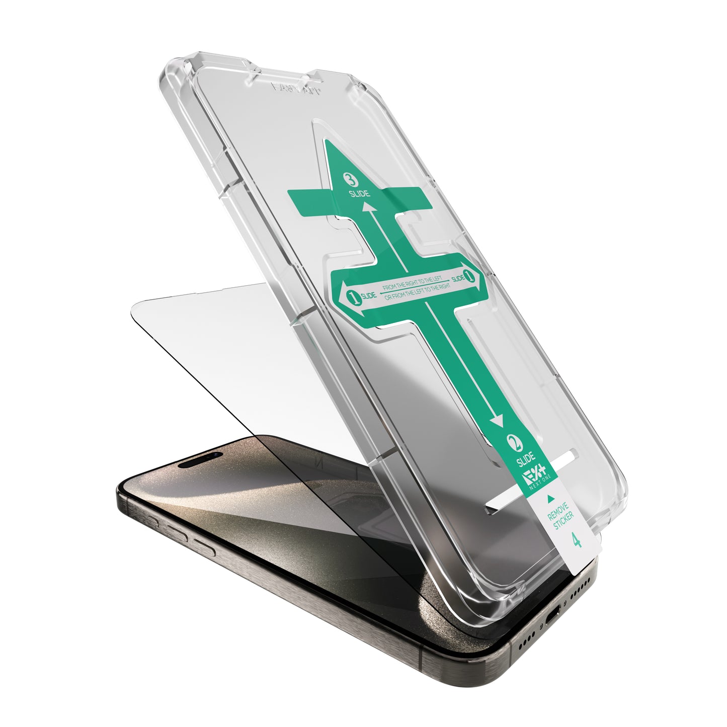 Folie de protectie NEXT ONE pentru iPhone 15 Pro, Tempered - iSTYLE RO
