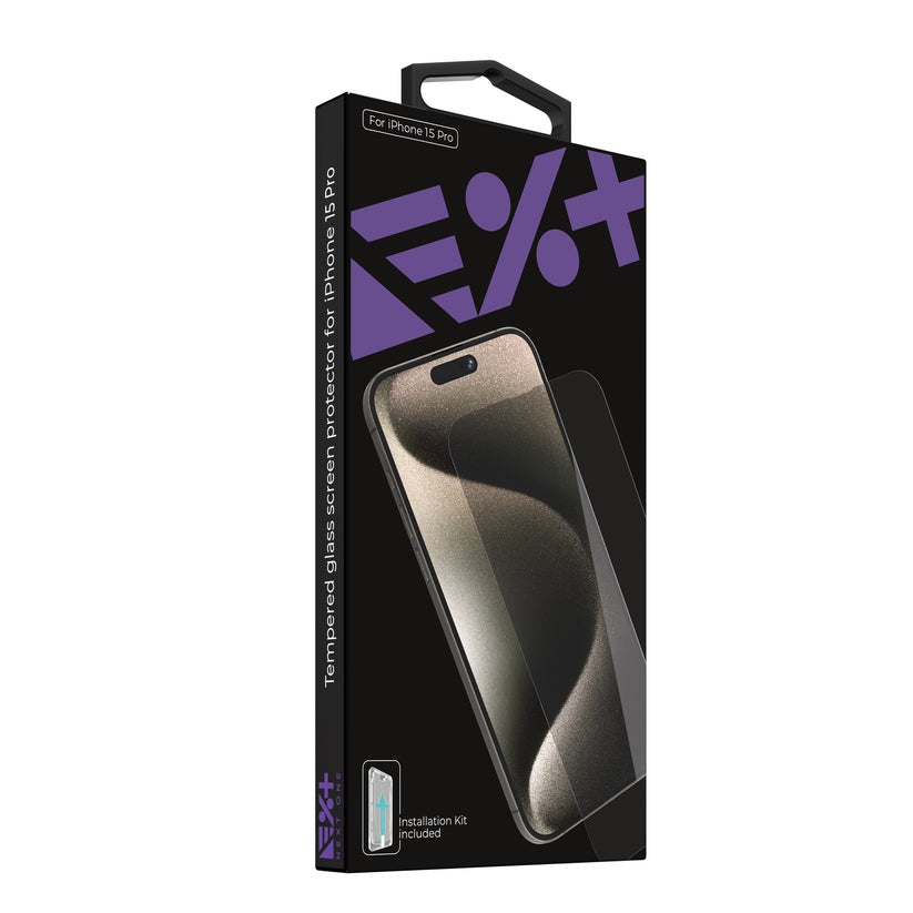 Folie de protectie NEXT ONE pentru iPhone 15 Pro, Tempered - iSTYLE RO