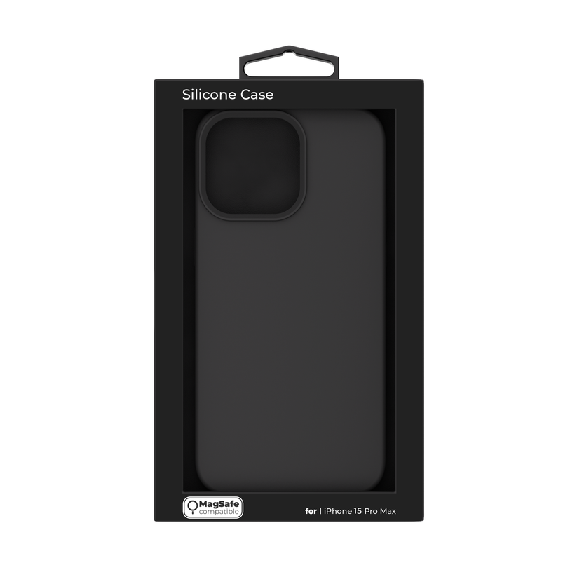 Husa de protectie NEXT ONE cu MagSafe pentru iPhone 15 Pro Max, Silicon, Negru - iSTYLE RO