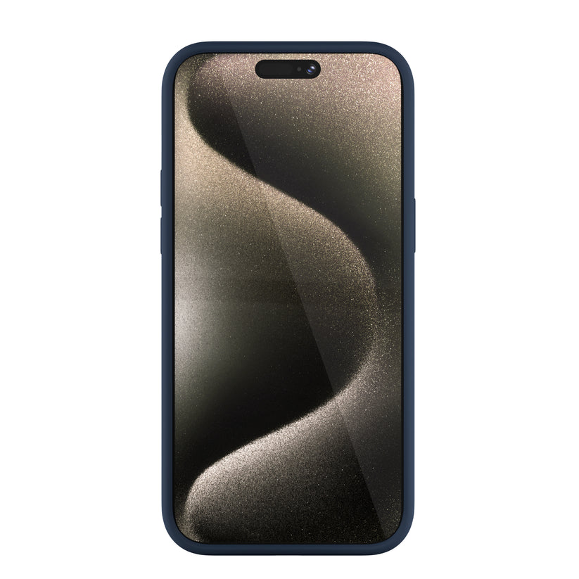 Husa de protectie NEXT ONE cu MagSafe pentru iPhone 15 Pro Max, Silicon, Albastru - iSTYLE RO