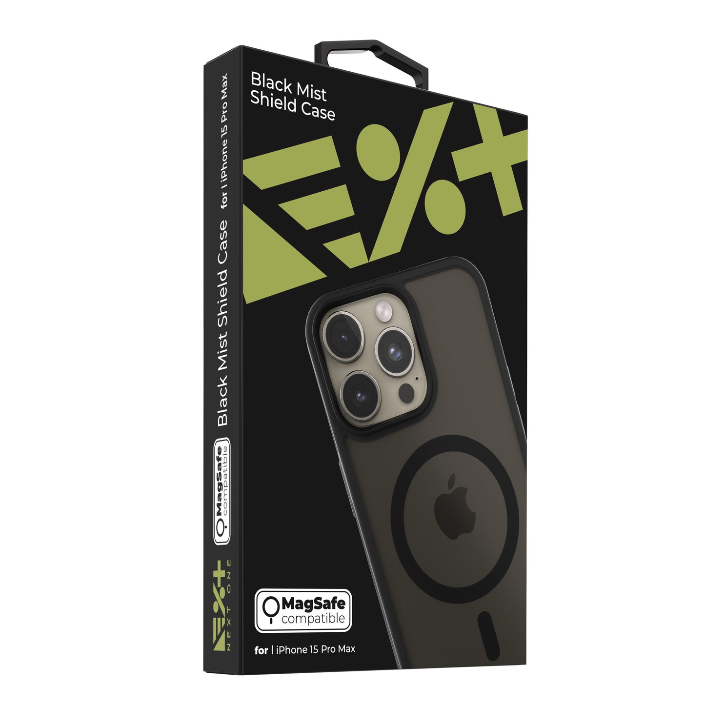 Husa de protectie NEXT ONE Mist Shield cu MagSafe pentru iPhone 15 Pro Max, Negru - iSTYLE RO