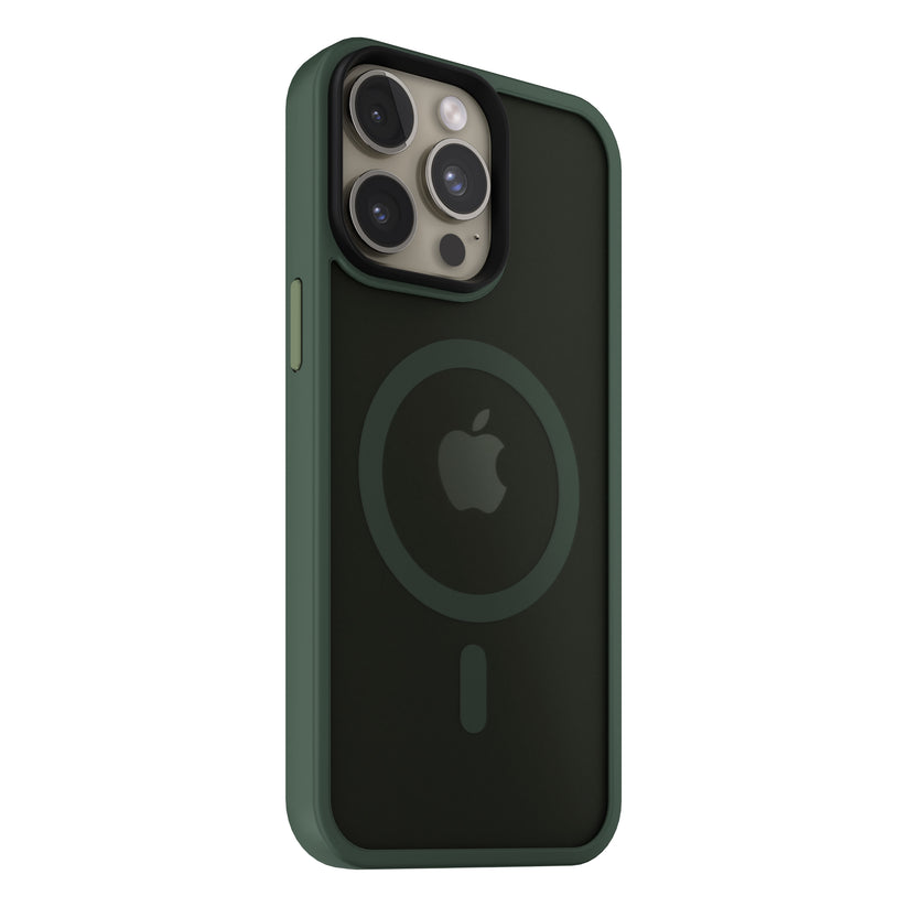 Husa de protectie NEXT ONE Mist Shield cu MagSafe pentru iPhone 15 Pro Max, Verde - iSTYLE RO