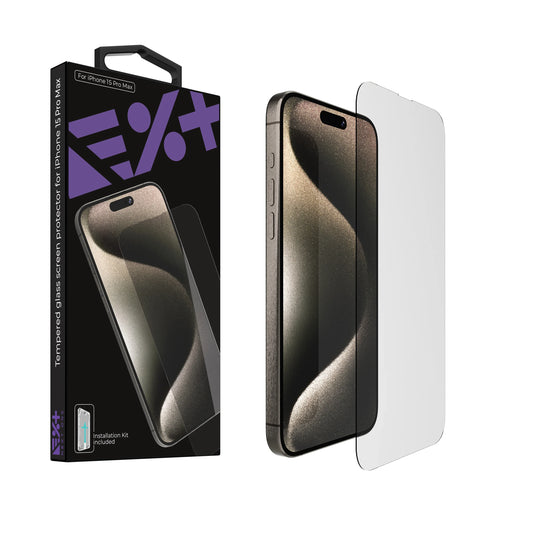 Folie de protectie NEXT ONE pentru iPhone 15 Pro Max, Tempered - iSTYLE RO