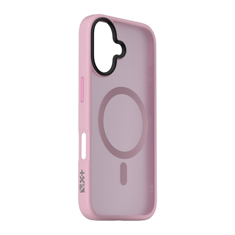 Husa de protectie NEXT ONE Mist Shield cu MagSafe pentru iPhone 16, Roz - iSTYLE RO