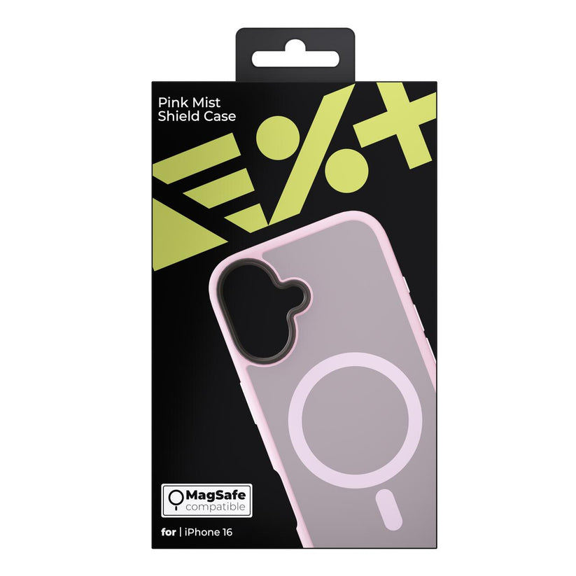 Husa de protectie NEXT ONE Mist Shield cu MagSafe pentru iPhone 16, Roz - iSTYLE RO
