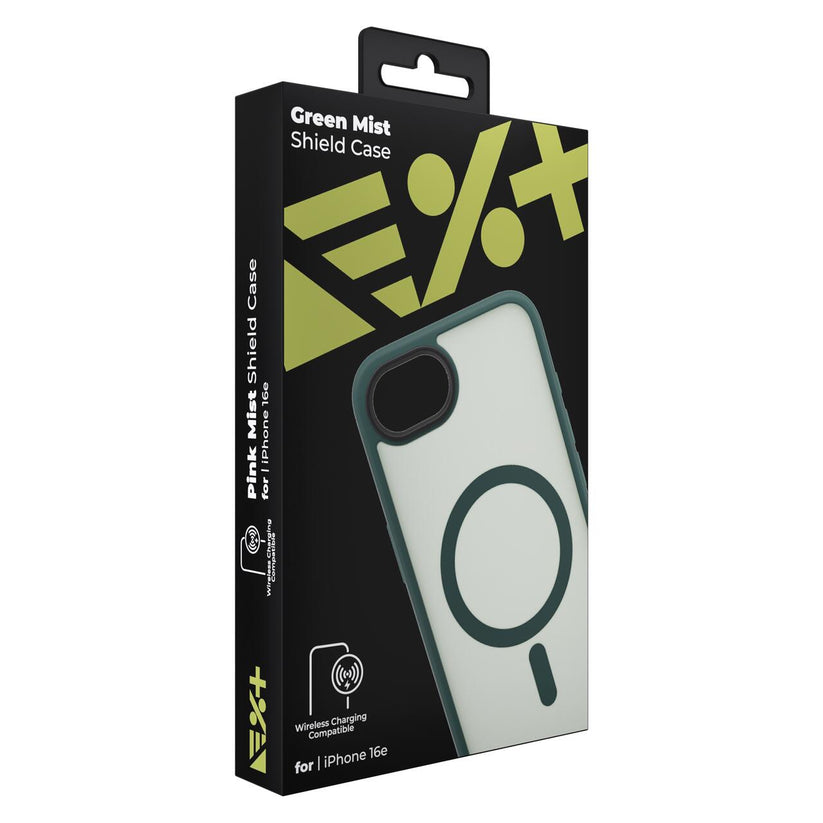 Husa de protectie NEXT ONE Mist Shield cu MagSafe pentru iPhone 16e, Verde - iSTYLE RO
