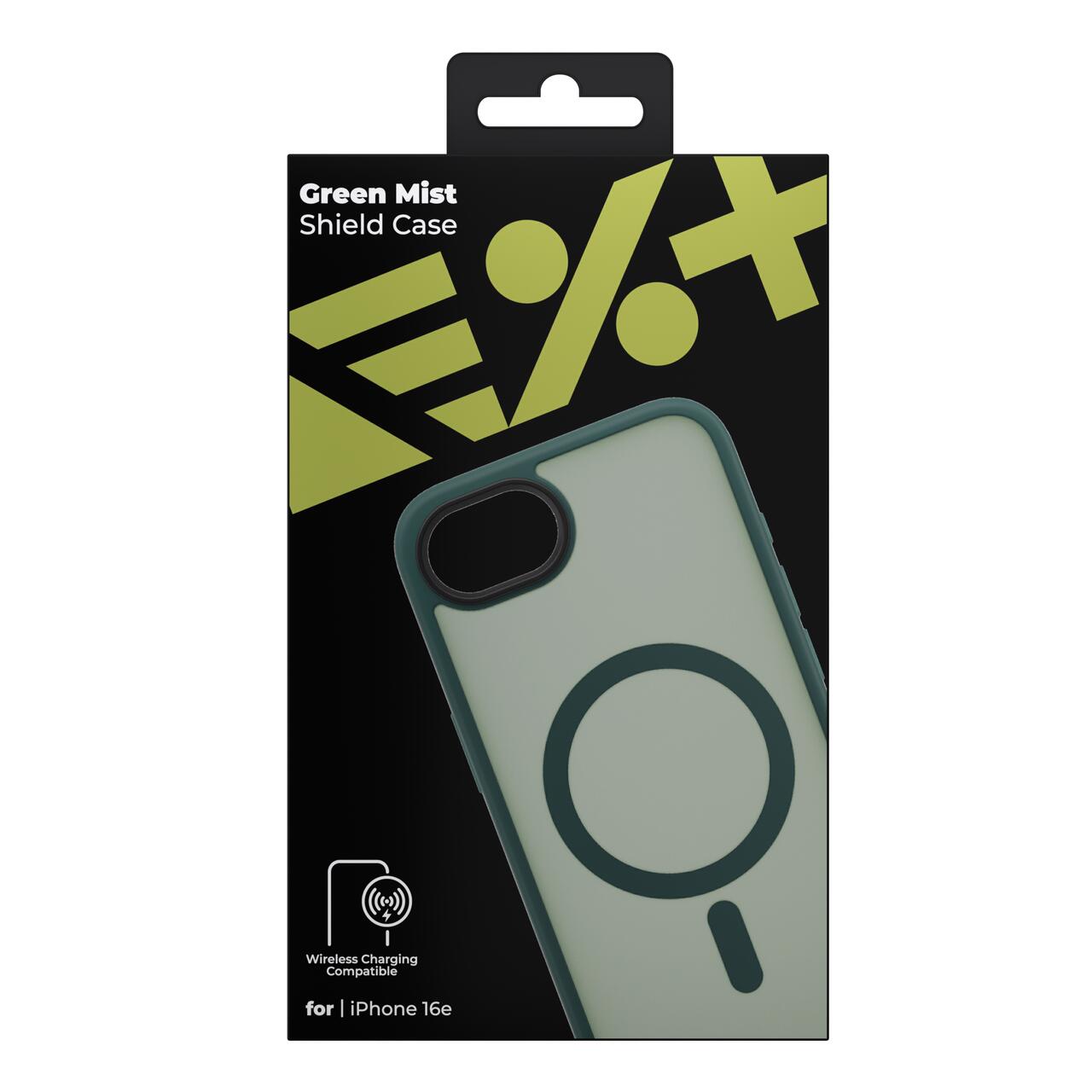 Husa de protectie NEXT ONE Mist Shield cu MagSafe pentru iPhone 16e, Verde - iSTYLE RO