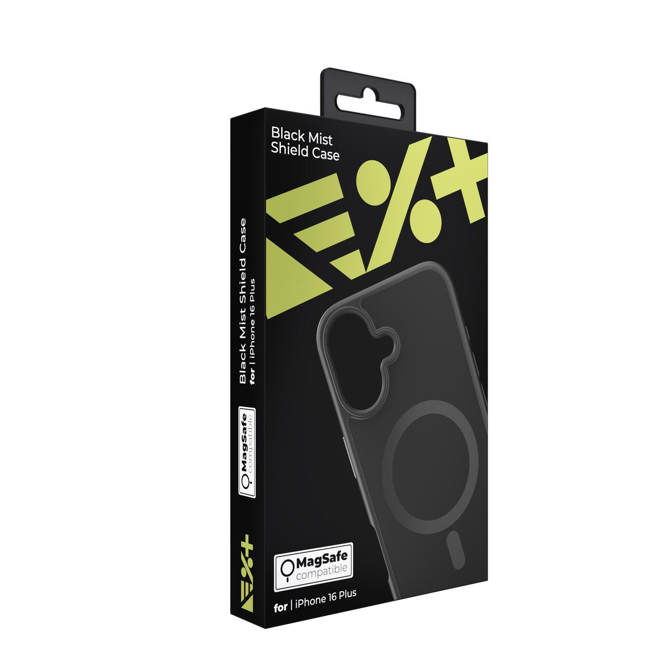 Husa de protectie NEXT ONE Mist Shield cu MagSafe pentru iPhone 16 Plus, Negru - iSTYLE RO