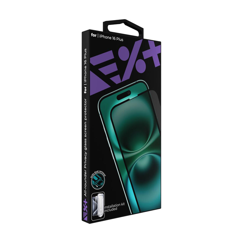 Folie de protectie din sticla privacy NEXT ONE pentru iPhone 16 Plus - iSTYLE RO