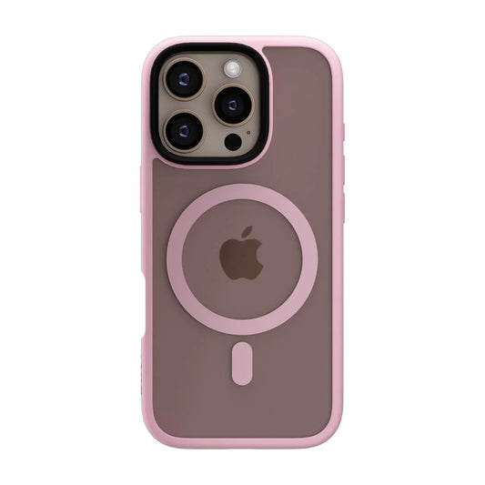 Husa de protectie NEXT ONE Mist Shield cu MagSafe pentru iPhone 16 Pro, Roz - iSTYLE RO