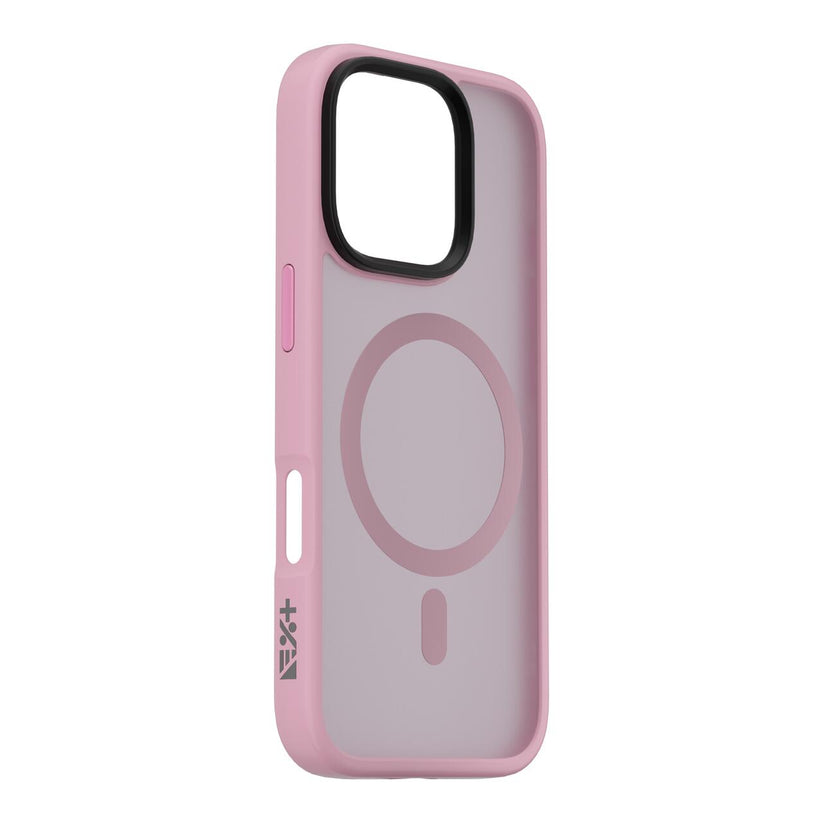 Husa de protectie NEXT ONE Mist Shield cu MagSafe pentru iPhone 16 Pro, Roz - iSTYLE RO