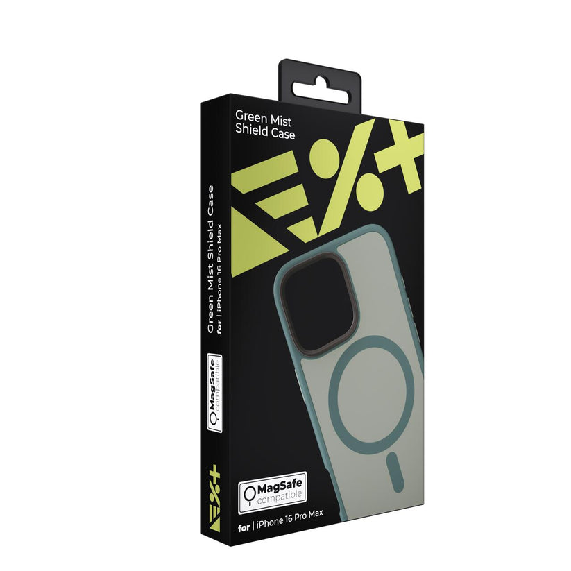 Husa de protectie NEXT ONE Mist Shield cu MagSafe pentru iPhone 16 Pro Max, Verde - iSTYLE RO