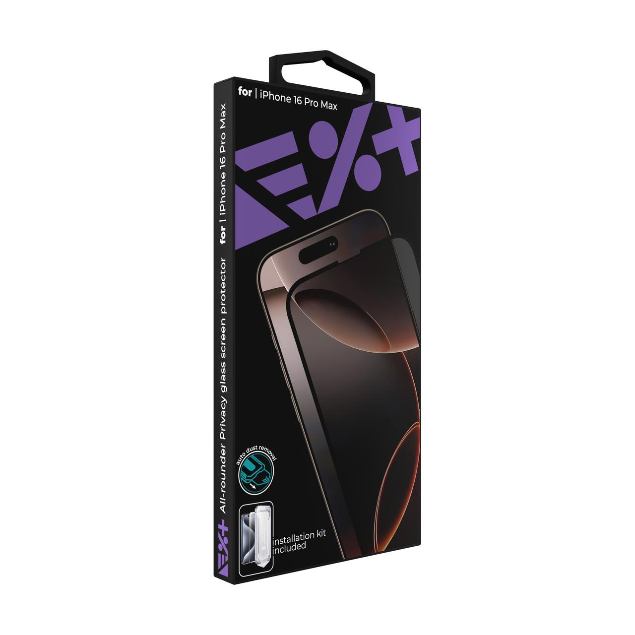 Folie de protectie din sticla privacy NEXT ONE pentru iPhone 16 Pro Max - iSTYLE RO