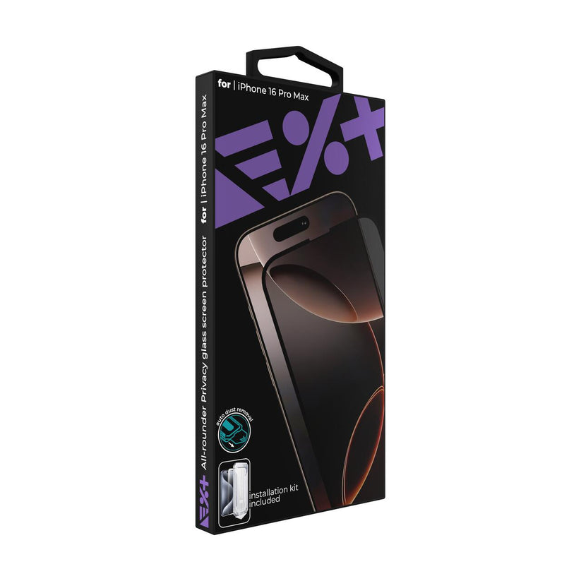 Folie de protectie din sticla privacy NEXT ONE pentru iPhone 16 Pro Max - iSTYLE RO