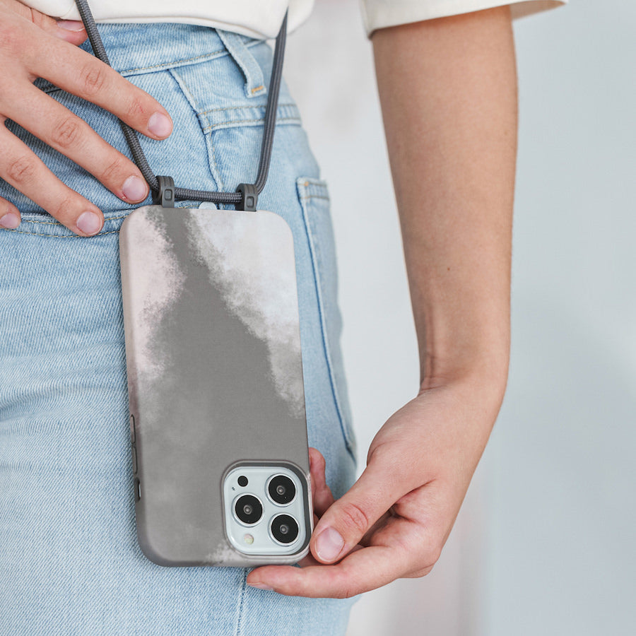 Husa de protectie Woodcessories Change Batik pentru iPhone 13, Anthracite Grey - iSTYLE RO