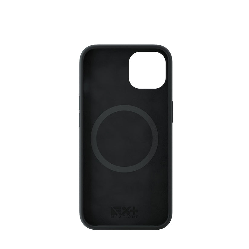 Husa de protectie NEXT ONE cu MagSafe pentru iPhone 13, Silicon, Negru - iSTYLE RO