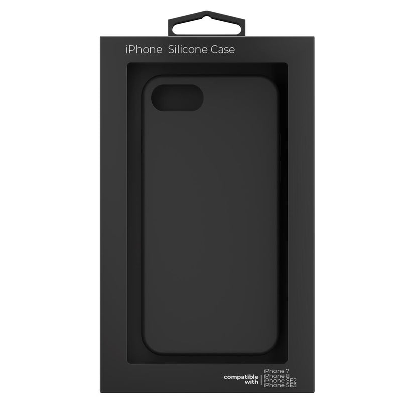 Husa de protectie NEXT ONE pentru iPhone SE, Silicon, Negru - iSTYLE RO