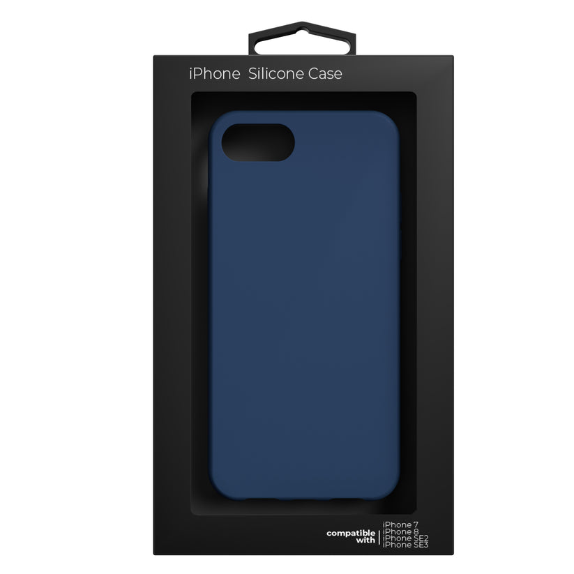 Husa de protectie NEXT ONE pentru iPhone SE, Silicon, Albastru - iSTYLE RO