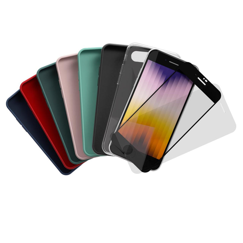 Husa de protectie NEXT ONE pentru iPhone SE, Silicon, Albastru - iSTYLE RO
