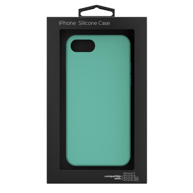 Husa de protectie NEXT ONE pentru iPhone SE, Silicon, Mint - iSTYLE RO
