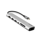 Adaptor iStyle Type-C HUB Multimedia, Silver - iSTYLE RO