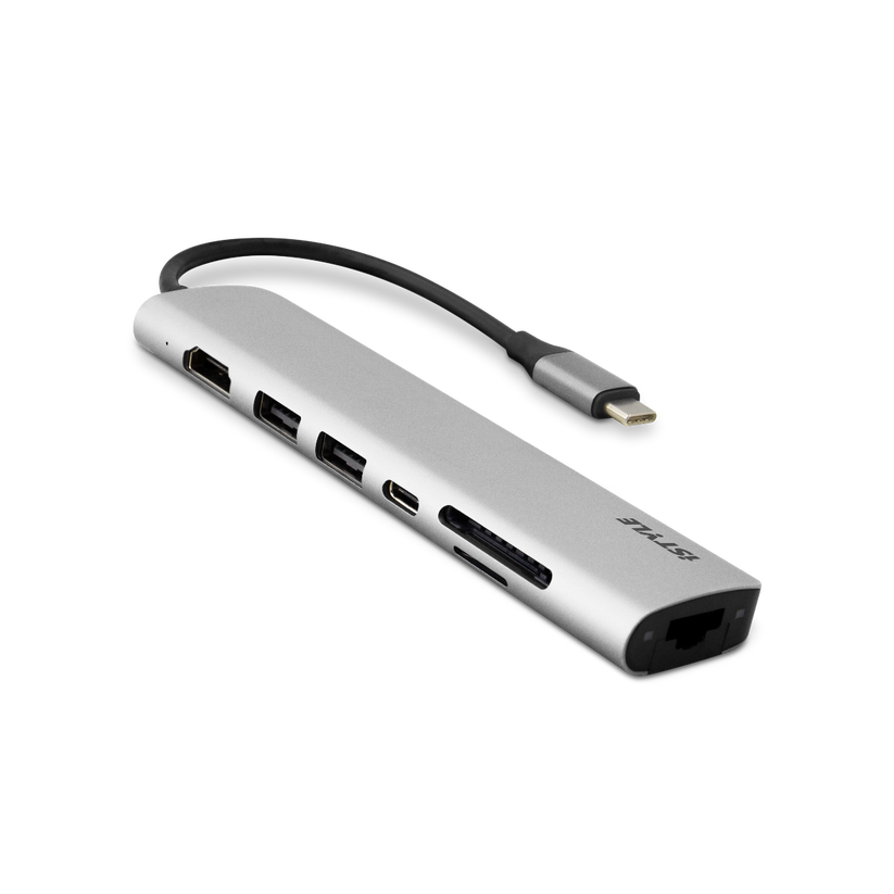 Adaptor iStyle Type-C HUB Multimedia, Silver - iSTYLE RO