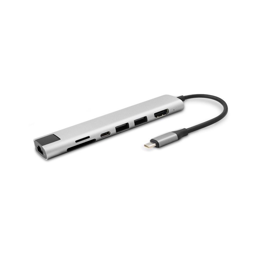 Adaptor iStyle Type-C HUB Multimedia, Silver - iSTYLE RO