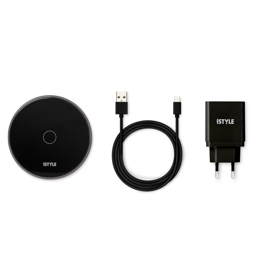 Incarcator wireless iSTYLE 15W, Negru (adaptor inclus) - iSTYLE RO