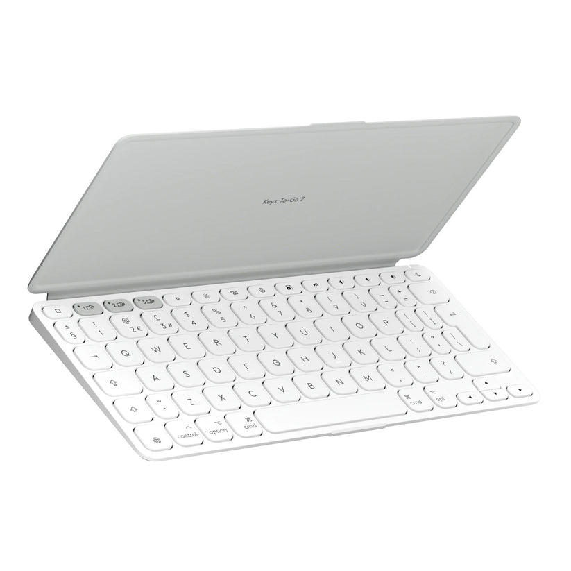Tastatura Wireless Portabila Logitech Keys-To-Go 2, BT, Multidevice, for MAC, Alb - iSTYLE RO
