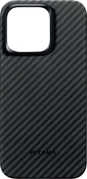Husa de protectie Pitaka MagEZ 4 1500D cu MagSafe pentru iPhone 15 Pro, Negru - iSTYLE RO