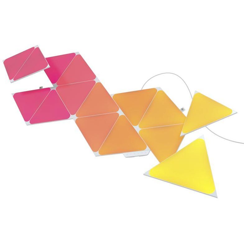 Nanoleaf Kit 15 panouri luminoase inteligente Nanoleaf Shapes Triangles Starter Kit cu senzor - iSTYLE RO