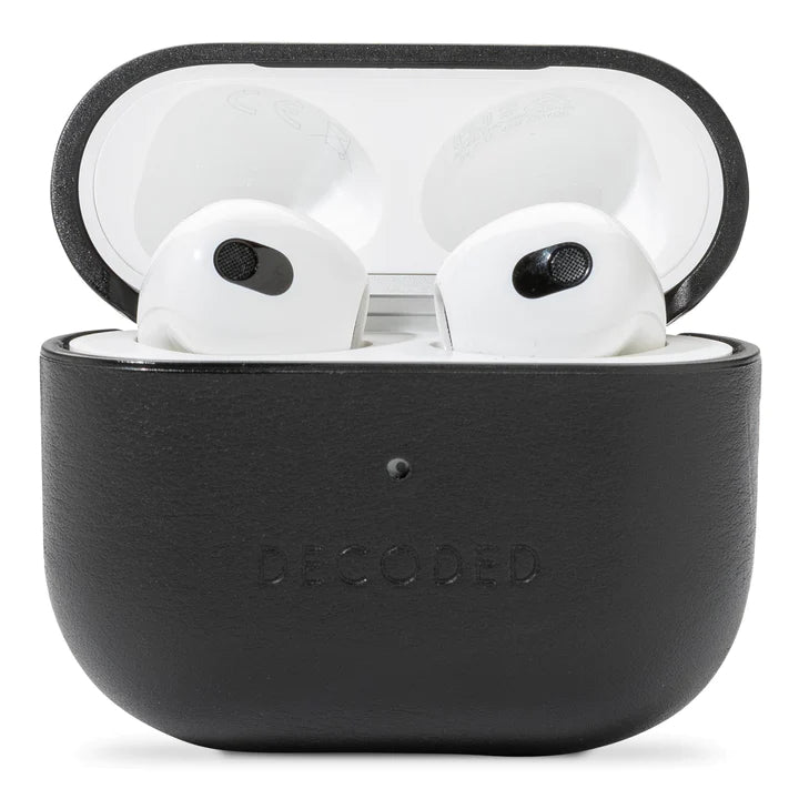 Husa de protectie Decoded AirCase pentru AirPods 3, Piele, Negru - iSTYLE RO