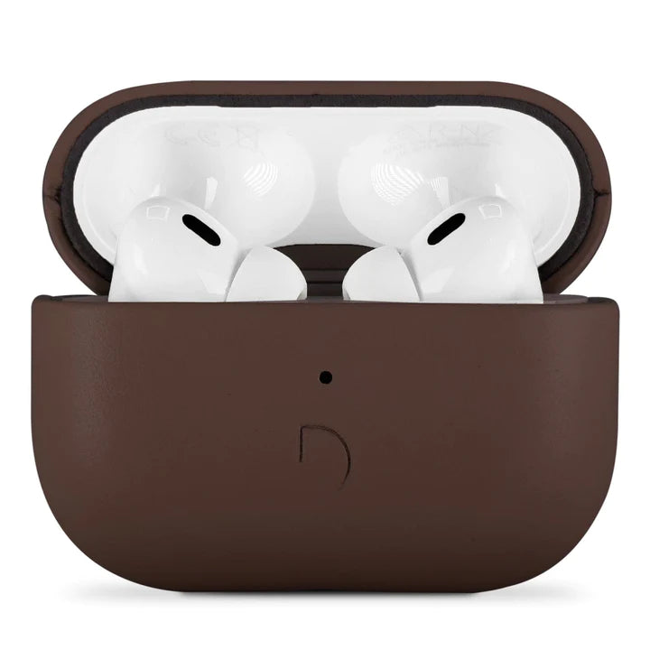 Husa de protectie Decoded AirCase pentru AirPods Pro 2, Piele, Maro - iSTYLE RO