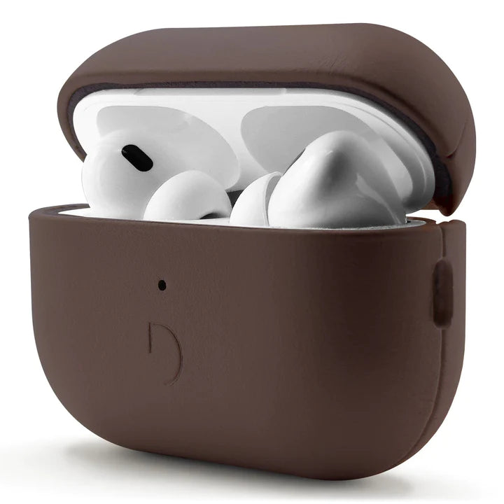 Husa de protectie Decoded AirCase pentru AirPods Pro 2, Piele, Maro - iSTYLE RO